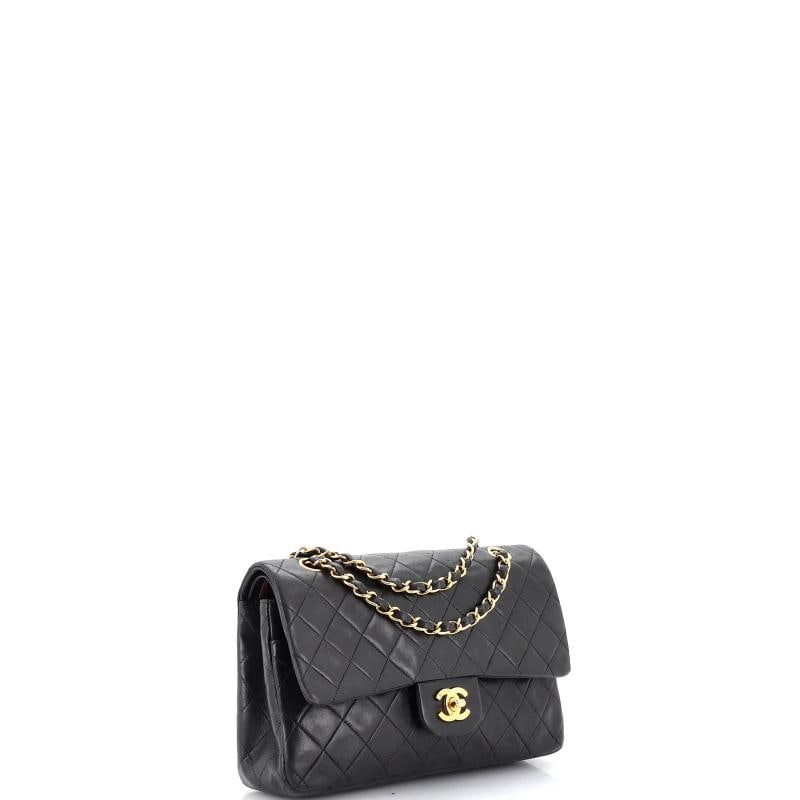 Chanel Vintage Classic Double Flap Bag Quilted Lambskin Medium - 2