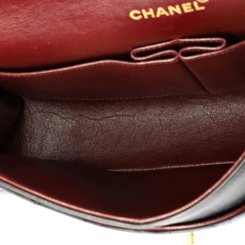 Chanel Vintage Classic Double Flap Bag Quilted Lambskin Medium - 5