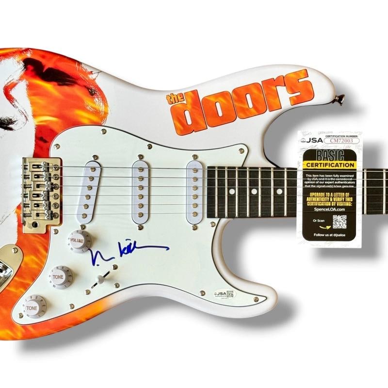 Val Kilmer Signed Guitar Custom Graphics JSA COA The Doors Jim Morrison - 2