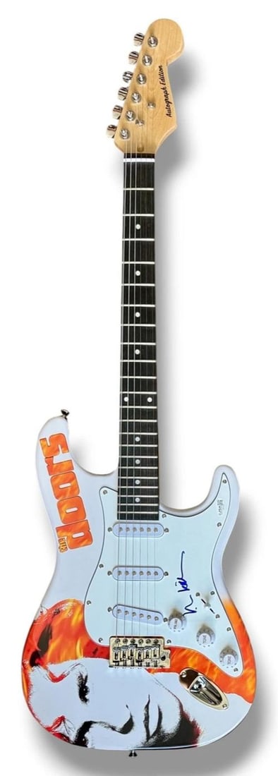 Val Kilmer Signed Guitar Custom Graphics JSA COA The Doors Jim Morrison - 3