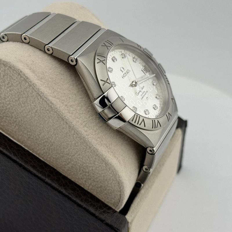 Omega Constellation 123.10.35.20.52.002 Silver Diamond Dial Box Papers 35mm - 5