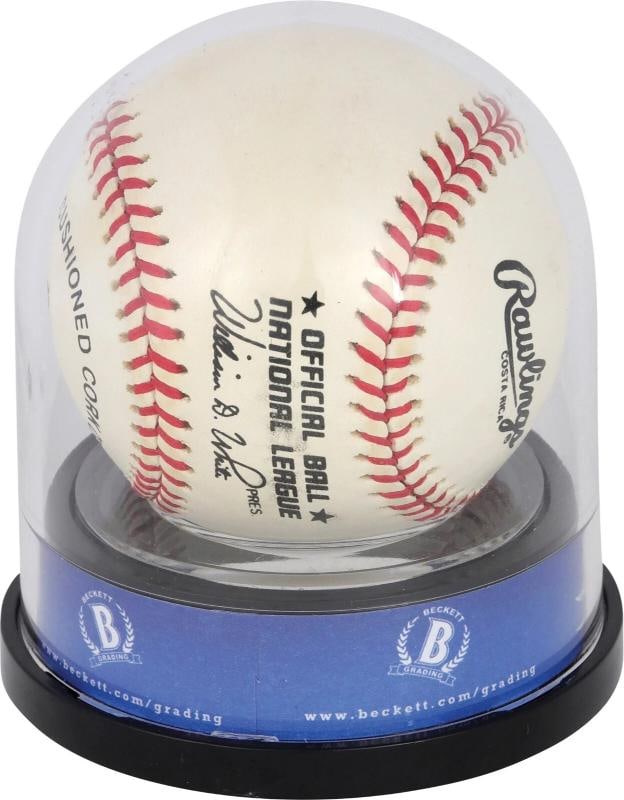 Pee Wee Reese Signed National League Baseball BGS Graded 10 GEM MINT Beckett - 3