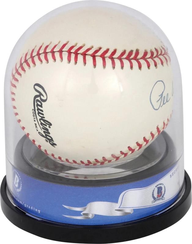 Pee Wee Reese Signed National League Baseball BGS Graded 10 GEM MINT Beckett - 4