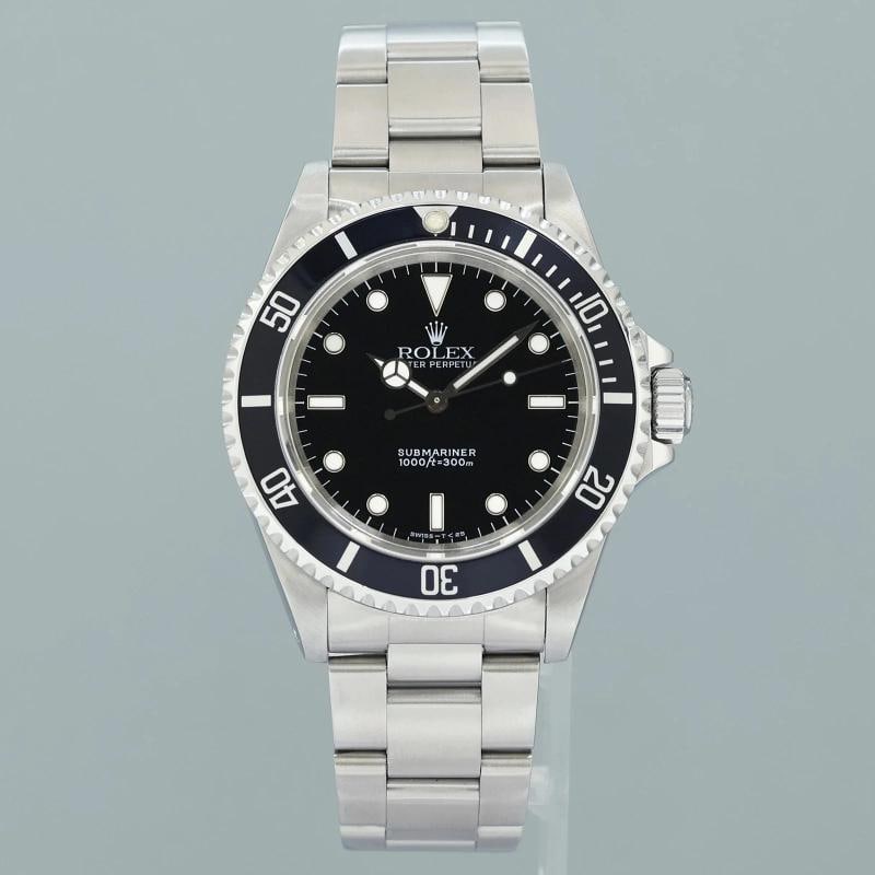 1996 PAPERS MINT Rolex 14060LN Submariner No-Date 2 Line Tritium Dial Black 40mm - 2