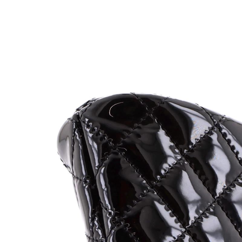Chanel CC Dome Zip Crossbody Bag Quilted Patent Mini - 6