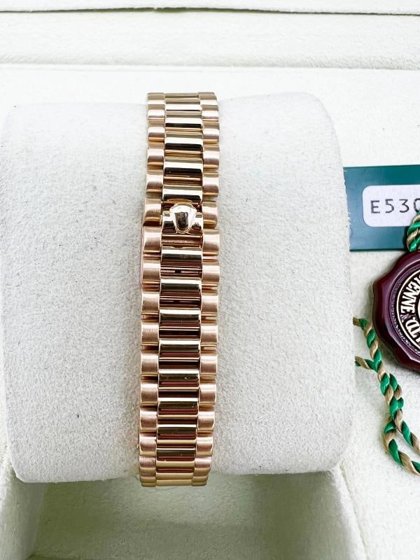 Rolex 69258 Ladies President Diamond Dial Bezel 18K Yellow Gold Box Paper - 4