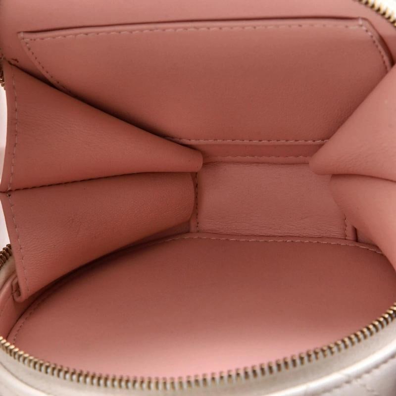 Chanel Handle with Care Round Vanity Case with Chain Quilted Lambskin Small - 5