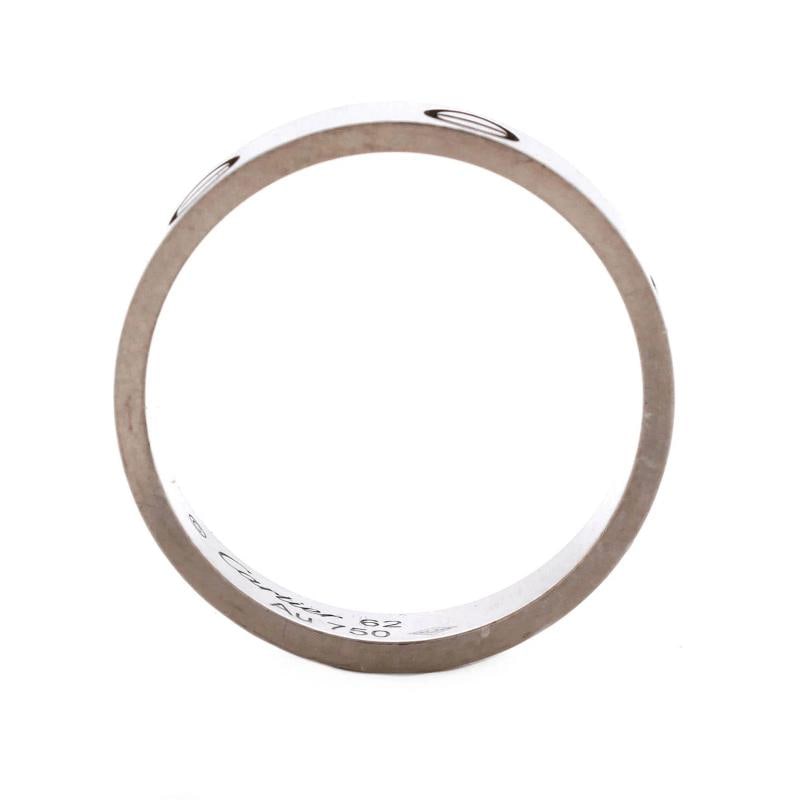 Cartier Love Band Ring 18K White Gold - 3