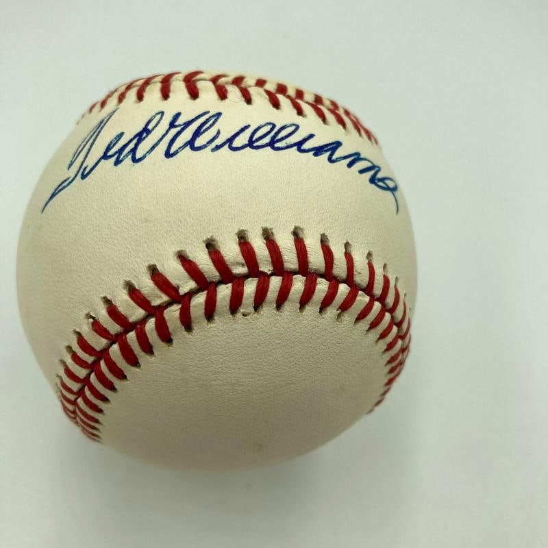 Mint Ted Williams Signed Official American League Baseball JSA COA Beautiful - 3