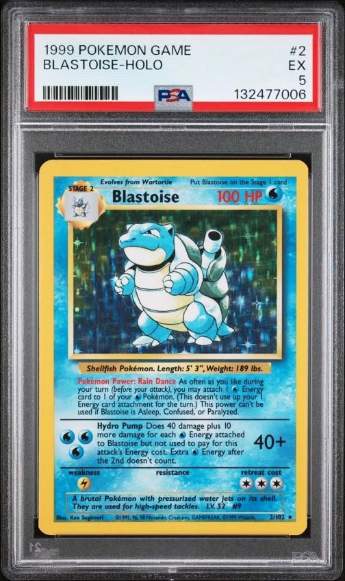 1999 PokÃƒÂ©mon Charizard, Blastoise, Venusaur Full Evolution Base Set Holo PSA  - 8