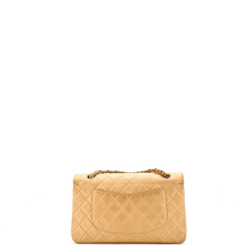 Chanel Vintage Classic Double Flap Bag Quilted Lambskin Medium - 3