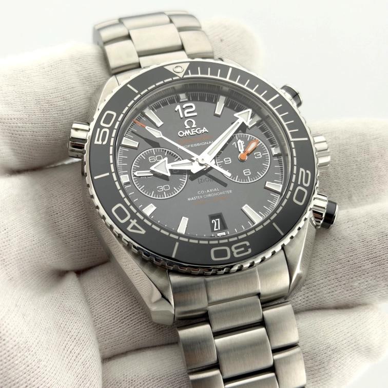 OMEGA Seamaster Planet Ocean Chrono 215.30.46.51.01.001 45.5mm Steel Box Paper - 3