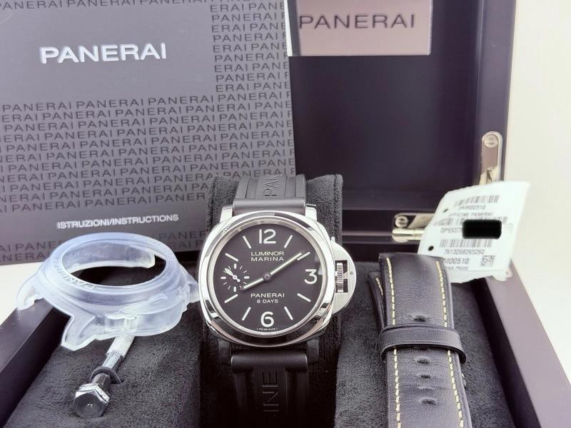 Panerai Luminor Marina 8 Days PAM00510 PAM 510 44mm Stainless Steel Box Booklet: Condition: Pre-owned - Excellent,Bezel Color: Silver,Indices: Arabic Numerals,Year Manufactured: 2010-2019,Band/Strap: Two-Piece Strap,Case Color: Silver,Department: Men,Watch Shape: Cushion,Style: