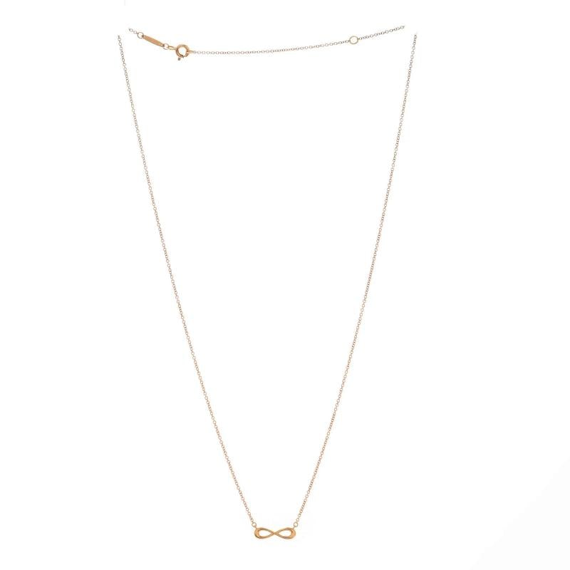 Tiffany & Co. Infinity Pendant Necklace 18K Rose Gold - 2