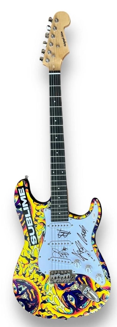 Sublime Signed Guitar Custom Graphics JSA COA Jakob Nowell Bud Gaugh Eric Wilson - 2