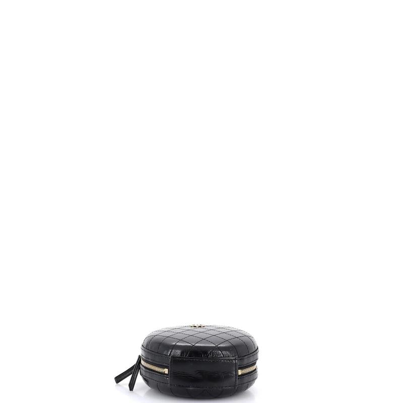 Chanel Round Chain Crossbody Bag Stitched Calfskin Small - 4