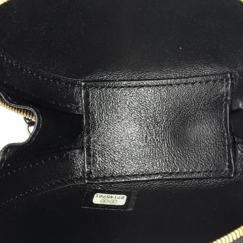 Chanel Round Chain Crossbody Bag Stitched Calfskin Small - 5
