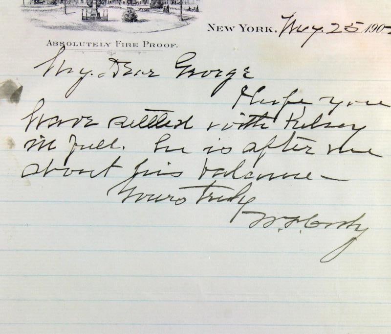 William Cody "Buffalo Bill" Signed 5.75x9 1902 Hand Written Letter BAS Slabbed - 3
