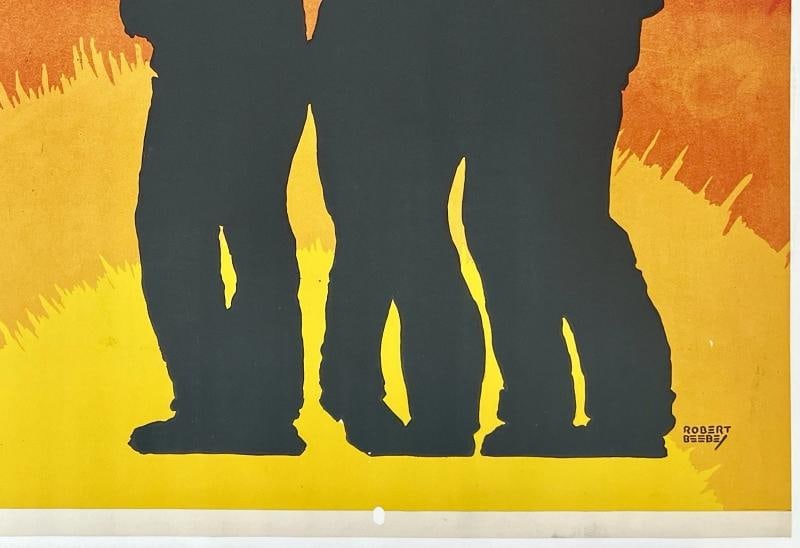 Original Vintage Poster TAKE A CHANCE AND LOSE A LEG Mather Motivational Work OL - 5