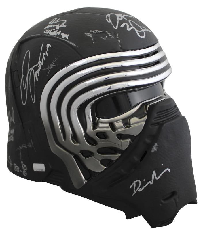 Star Wars (19) Driver, Ridley, Daniels, Mayhew, Signed Kylo Ren FS Helmet BAS - 3