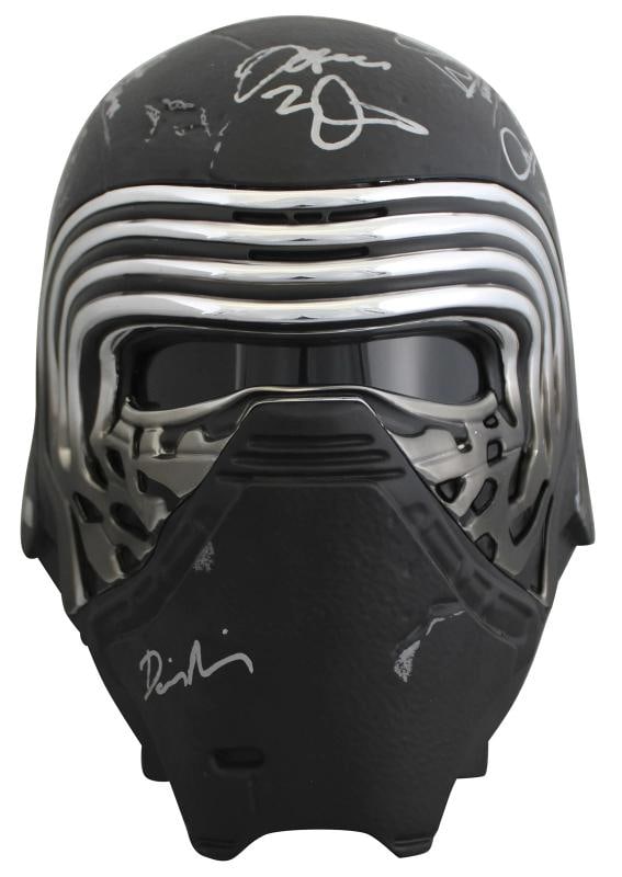 Star Wars (19) Driver, Ridley, Daniels, Mayhew, Signed Kylo Ren FS Helmet BAS - 4
