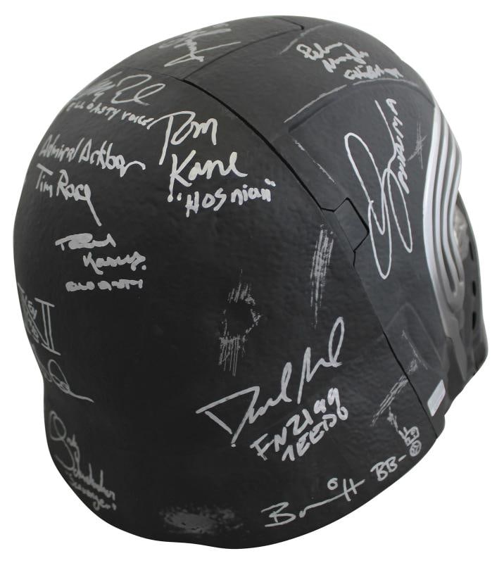Star Wars (19) Driver, Ridley, Daniels, Mayhew, Signed Kylo Ren FS Helmet BAS - 9
