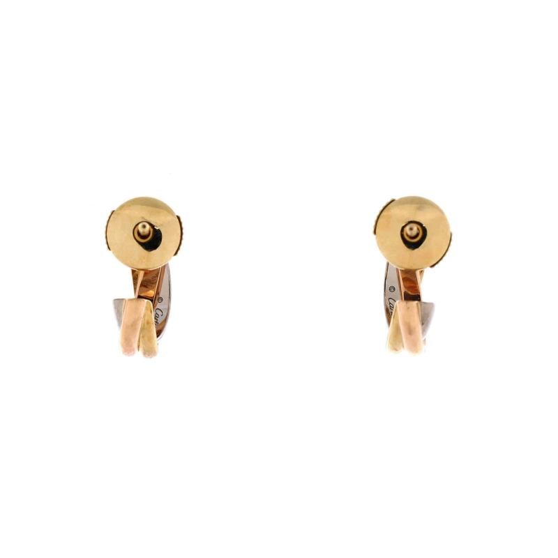 Cartier Trinity Hoop Earrings 18K Tricolor Gold 13mm - 3