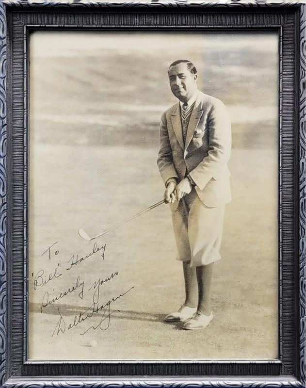 Walter Hagen Signed Framed 10x13 Photo "To Bill, Sincerely Yours" BAS (1 of 5)