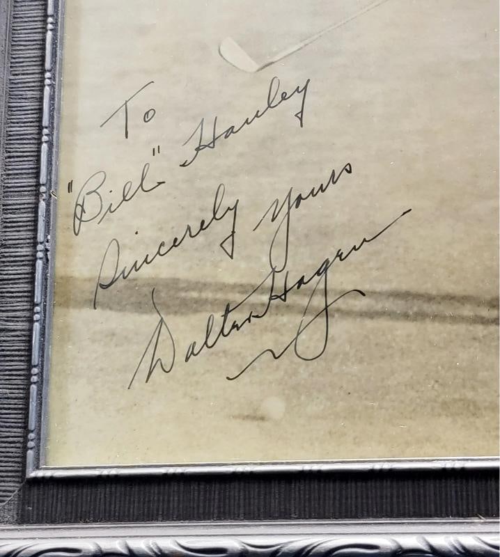 Walter Hagen Signed Framed 10x13 Photo "To Bill, Sincerely Yours" BAS - 2