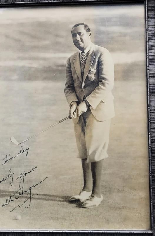 Walter Hagen Signed Framed 10x13 Photo "To Bill, Sincerely Yours" BAS - 3