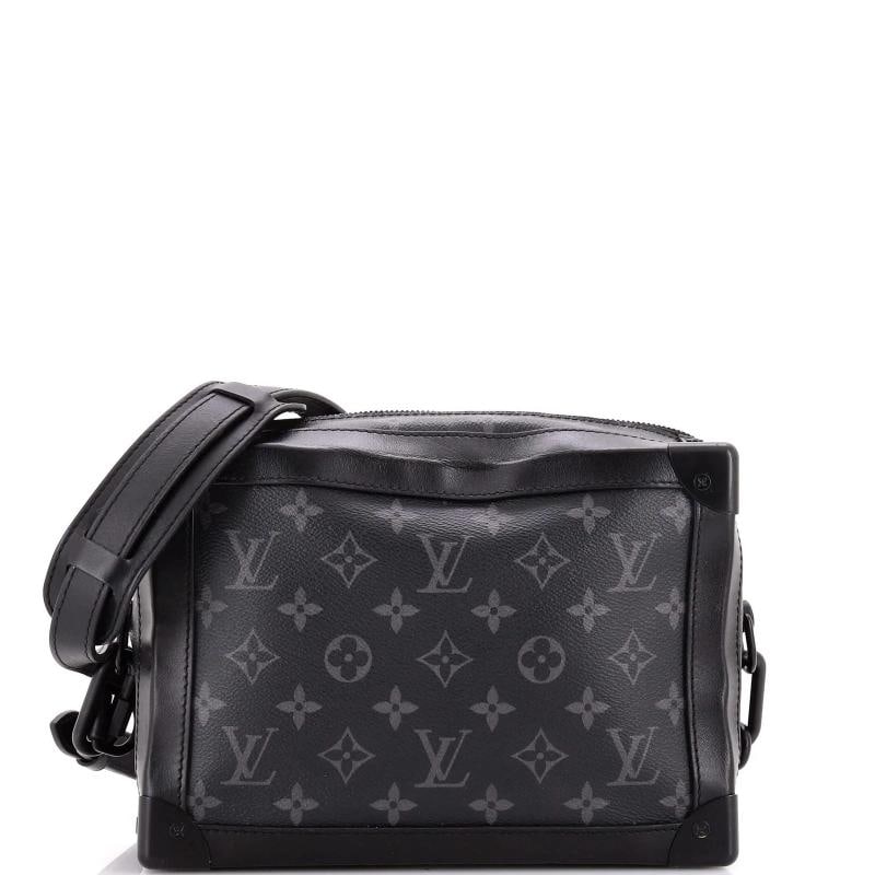 Louis Vuitton Soft Trunk Bag Monogram Eclipse Canvas: Condition: Pre-owned - Good,Brand: Louis Vuitton,Exterior Material: Canvas Coated,Style: Shoulder Bags,Exterior Color: Black,Department: Women,Size: Unknown,Accessories: With Strap Estimated Retail Pr