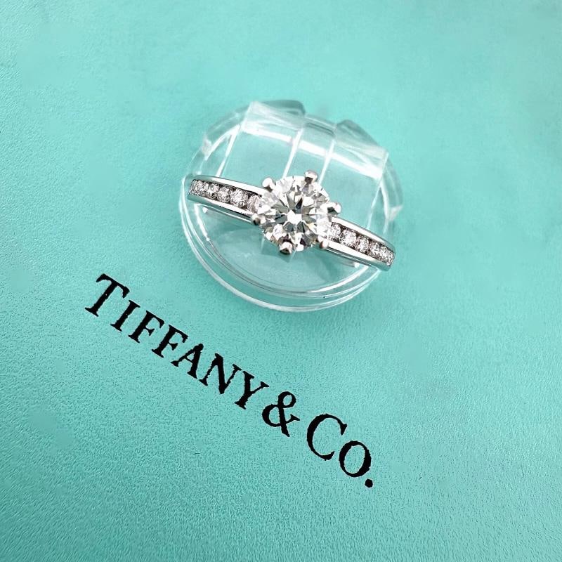 Tiffany & Co Platinum Diamond Engagement Ring Round 0.60 ct I VVS1 - 12