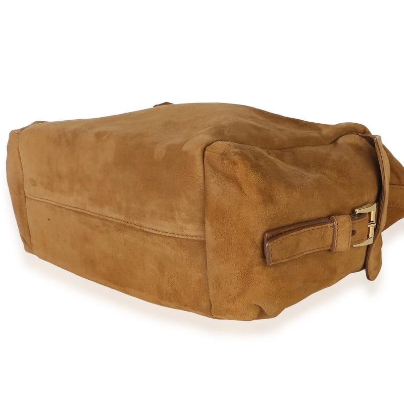 Prada Brown Suede Large Explore Shoulder Bag - 9