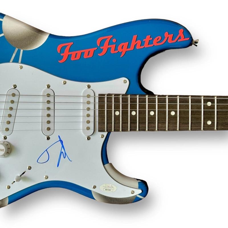 Dave Grohl Signed Guitar Custom 1/1 Graphics JSA COA FOO FIGHTERS COLOUR & SHAPE - 2