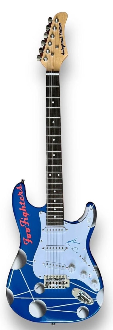 Dave Grohl Signed Guitar Custom 1/1 Graphics JSA COA FOO FIGHTERS COLOUR & SHAPE - 3