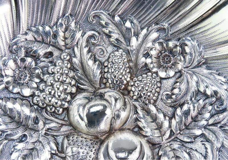 Lovely Kirk Sterling Silver Hand Chased Fruit Flowers Repousse 9.5" Bowl 233 - 3