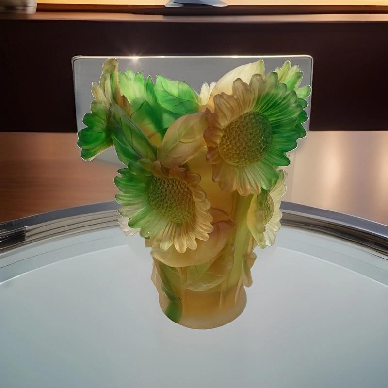compatible with Nancy Daum Sunflower Xl Crystal Vase H9Ã¢â‚¬Â? Heavy : Condition: Used: An item that has been used previously. The item may have some signs of cosmetic wear, but is ... Read moreabout the conditionUsed: An item that has been used previously. The item may