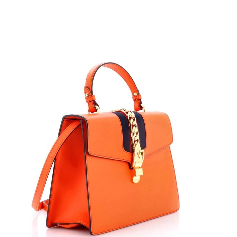 Gucci Sylvie Top Handle Bag Leather Medium - 2