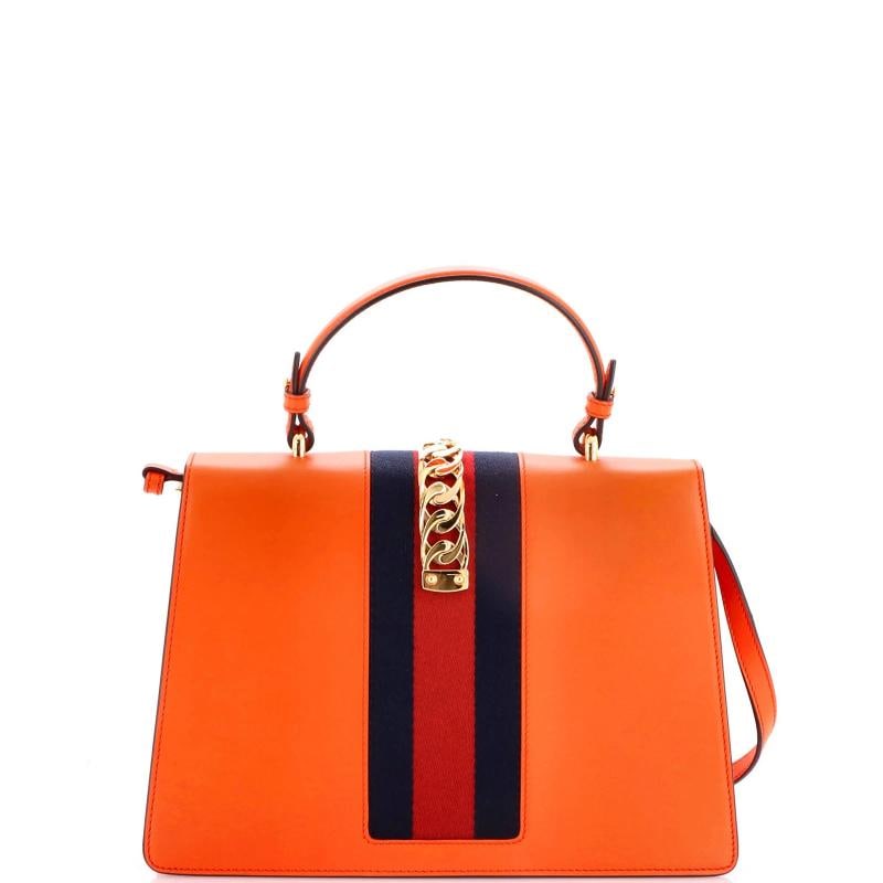 Gucci Sylvie Top Handle Bag Leather Medium - 3