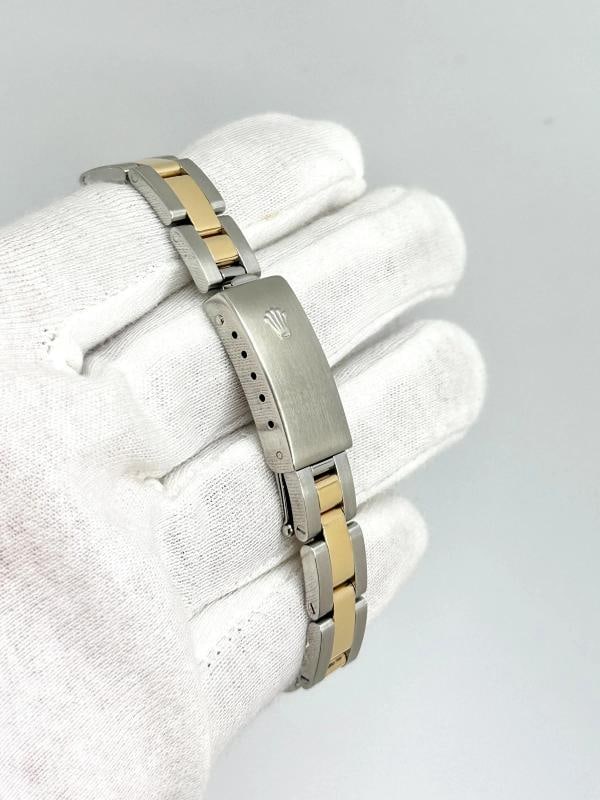 Rolex Ladies Datejust 79163 26mm Factory Silver Diamond Dial 18k Gold Steel - 9