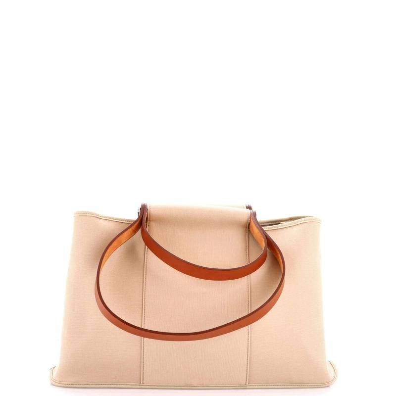 Hermes Cabag Elan Toile and Leather 39 - 3