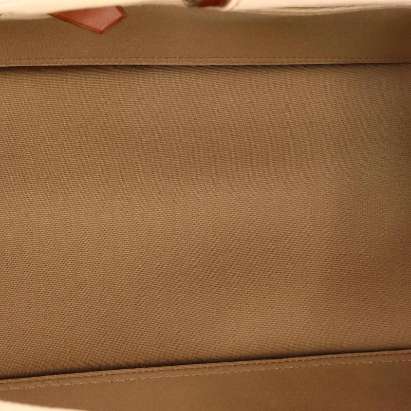Hermes Cabag Elan Toile and Leather 39 - 5