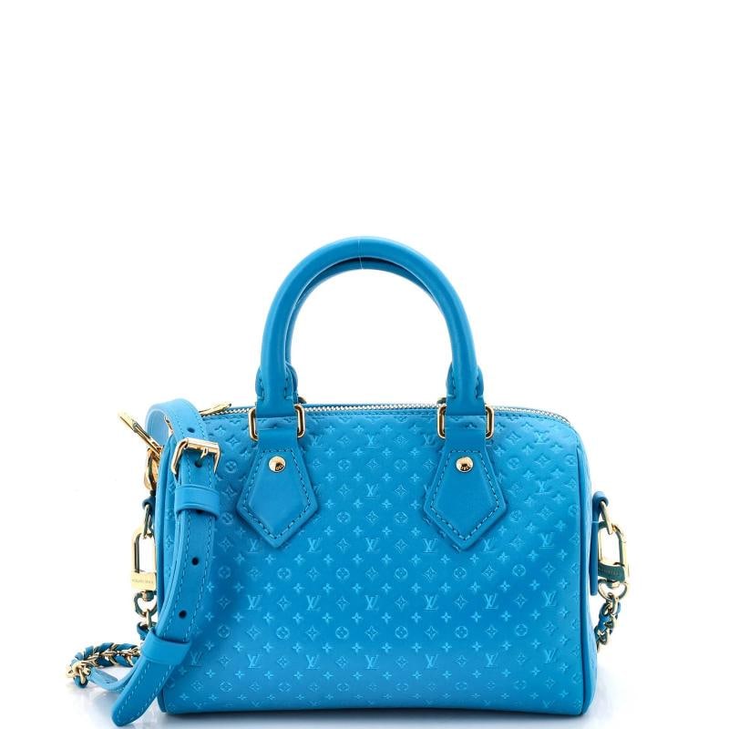 Louis Vuitton Speedy Bandouliere Bag Nanogram Embossed Leather 20: Accessories: Lock, Dust Bag, Keys, With Strap Measurements: Height 5.5", Width 8", Depth 4.5". Condition: Pre-owned - Good,Brand: Louis Vuitton,Exterior Material: Leather,Style: Top Handle,Exterior