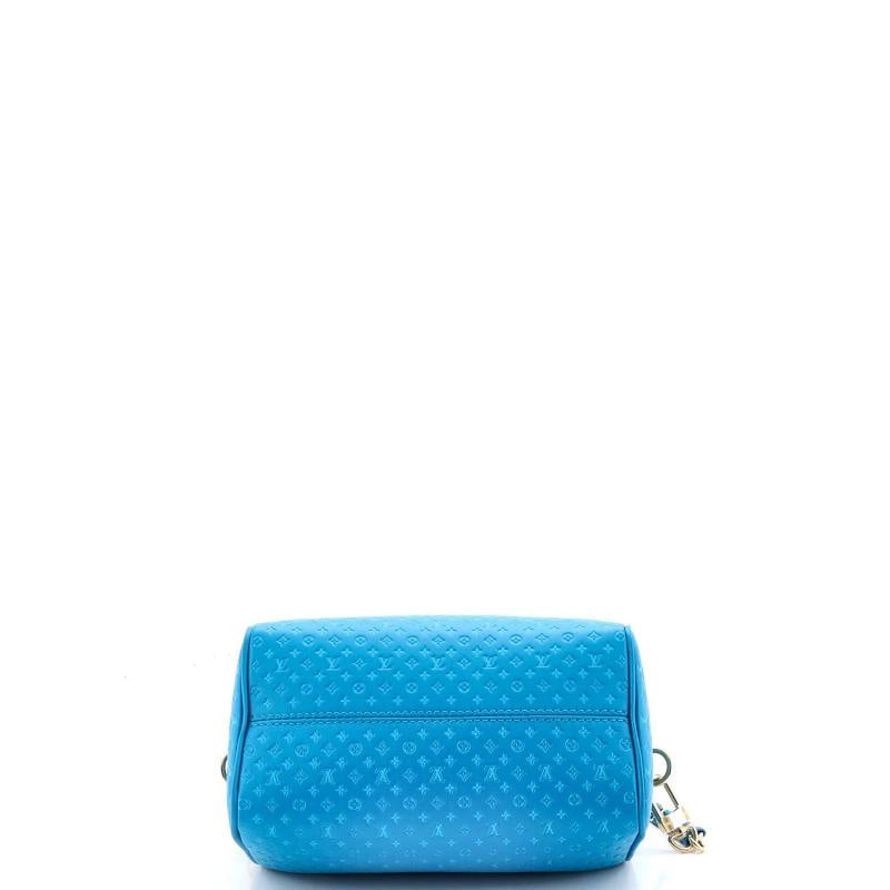 Louis Vuitton Speedy Bandouliere Bag Nanogram Embossed Leather 20 - 4