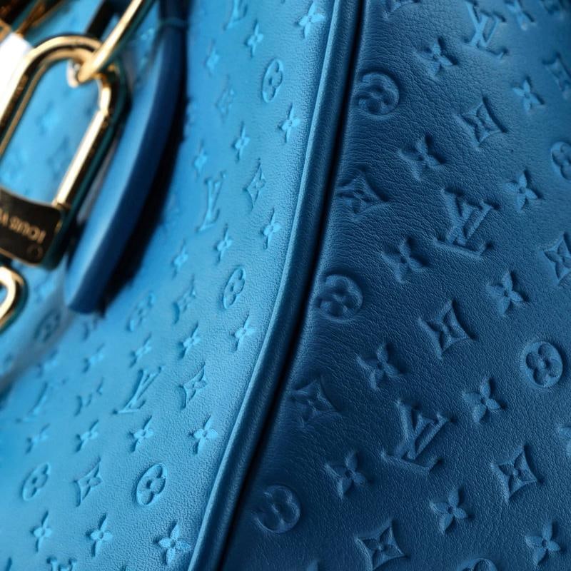 Louis Vuitton Speedy Bandouliere Bag Nanogram Embossed Leather 20 - 6