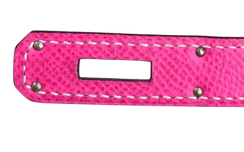 Hermes Birkin 35 Rose Tyrien Pink Epsom Leather Palladium Hardware RARE - 11
