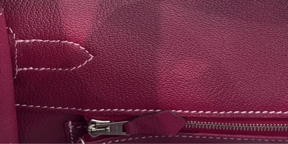 Hermes Birkin 35 Rose Tyrien Pink Epsom Leather Palladium Hardware RARE - 2