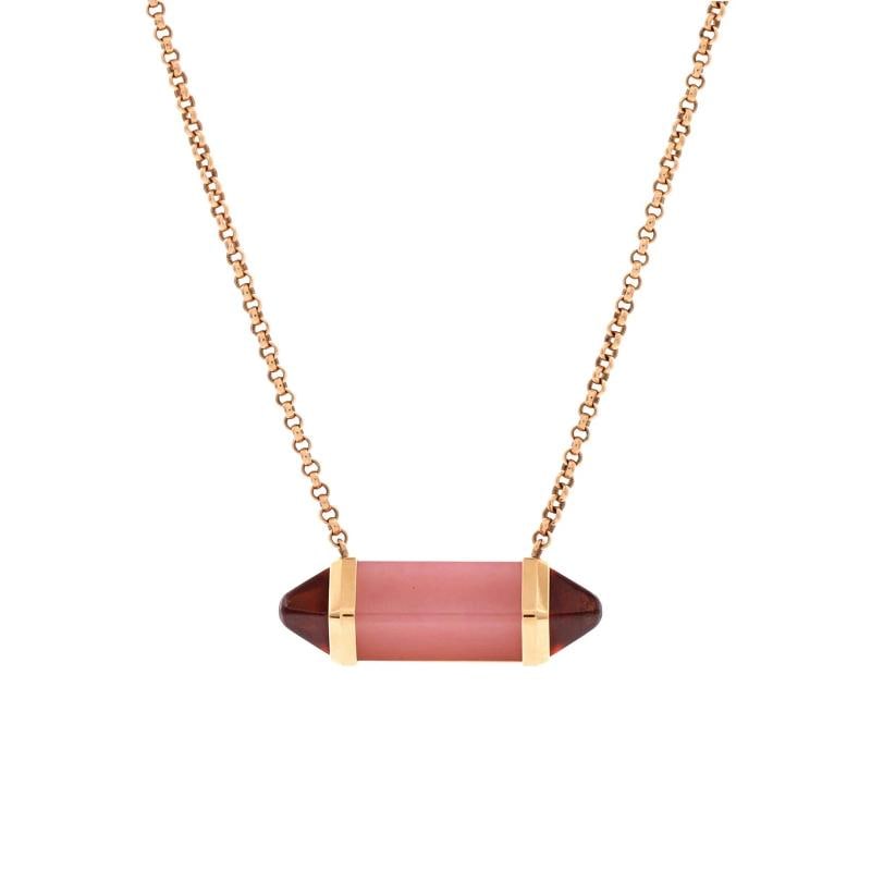 Cartier Les Berlingots de Cartier Pendant Necklace 18K Rose Gold with Pink: Measurements: Length: 16.25 - 18.0 ", Pendant Length: 6 mm, Pendant Width: 24.4 mm . Condition: Pre-owned - Good,Brand: Cartier,Main Stone: Garnet, Rhodolite,Metal: 18K Rose Gold,Metal Purity: 18K,Sty