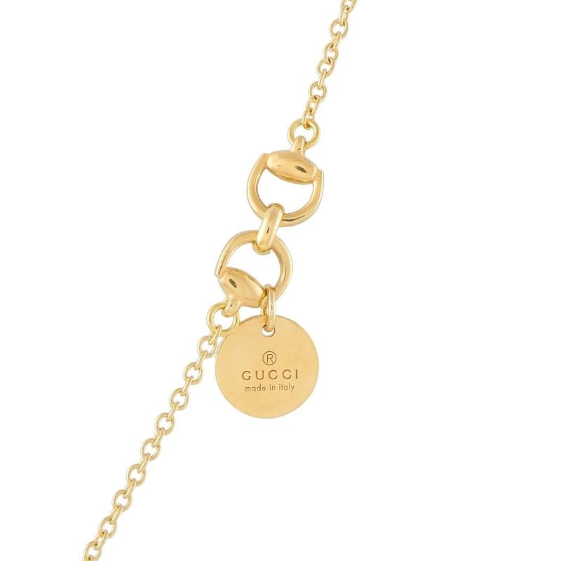 Gucci Horsebit 18K Yellow Gold Smoky Quartz Necklace - 3