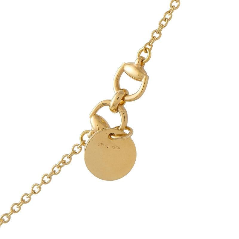 Gucci Horsebit 18K Yellow Gold Smoky Quartz Necklace - 4